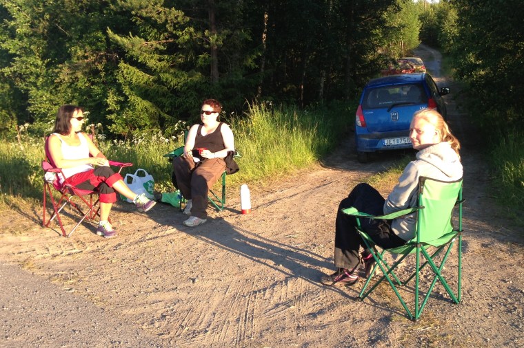 Notera uppgraderingen - stolar istället för stjärtlappar! =)