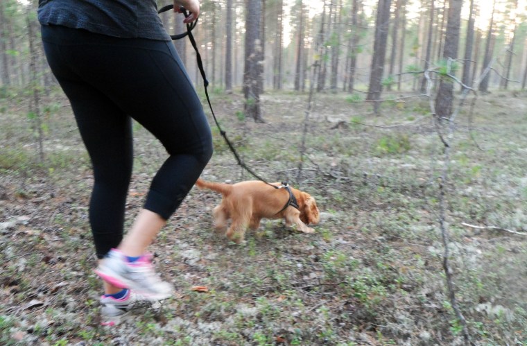 Lille Valle fixade spåret också. Han växte enormt i  självförtroende på bara cirka 60 meter =)