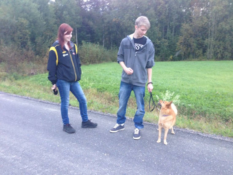 Maja, Henrik och Thea. Kolla in vilken fin kontakt de har!