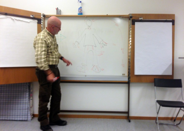 Christer Hansson inledde kursen med teori.