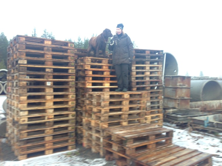 Yvonne Lindvall och Reuben.