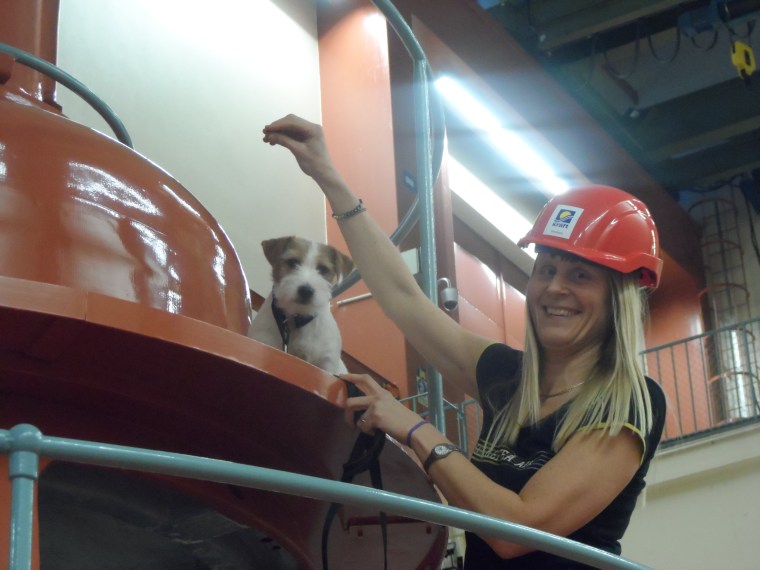 Eva Lindström och hennes Leah.