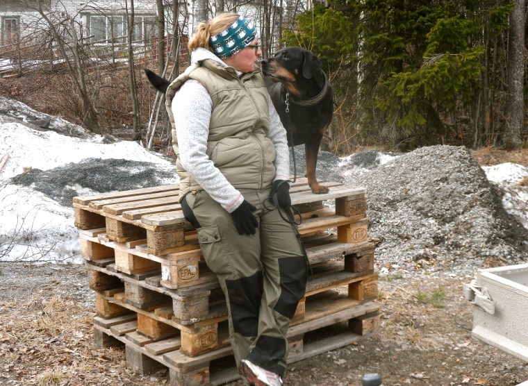 Carro Strandberg och rottisen Dream chillade lite.