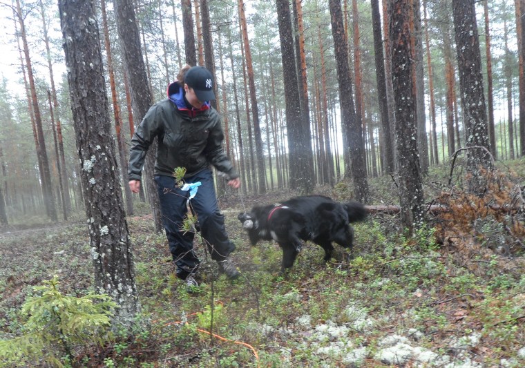 Victoria Öster och blandrasen Ester.