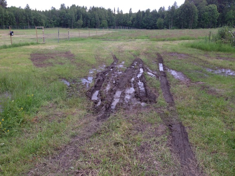 Kör inte ned här i onödan. 