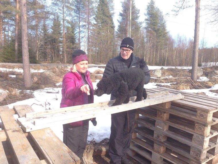 Vi avslutade dagen med några rundor på Rambobanan.
