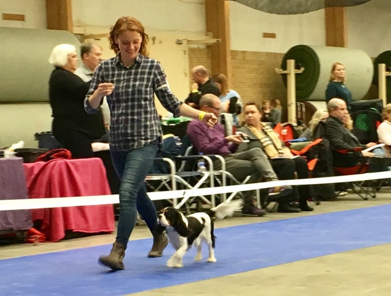 Jag och Gizmo i ringen.